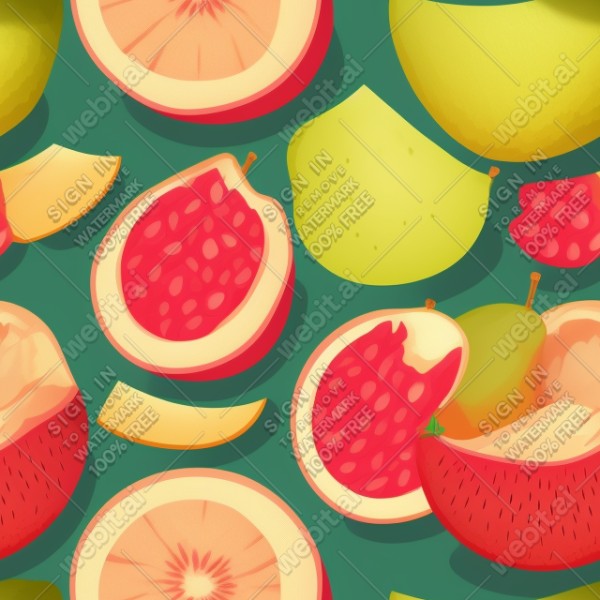 Fruit illustration flat texture, trending on artstation, base color, albedo, detailed, 4k