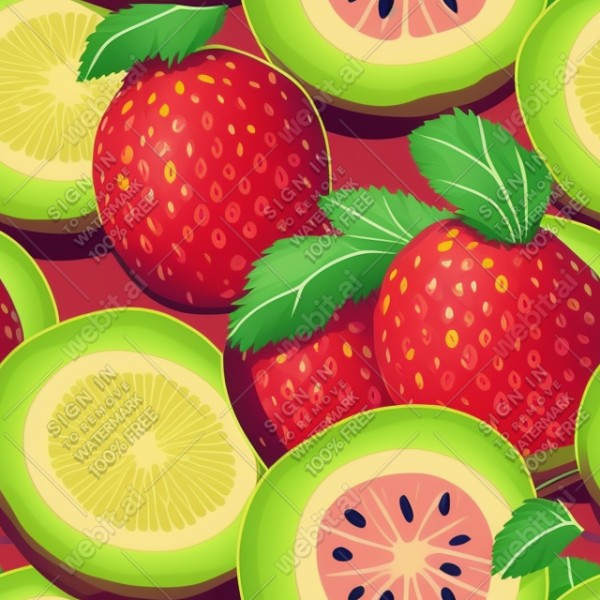 Fruit illustration flat texture, trending on artstation, base color, albedo, detailed, 4k