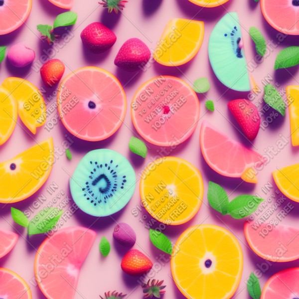 Pastel fruits, trending on artstation, base color, albedo, detailed, 4k