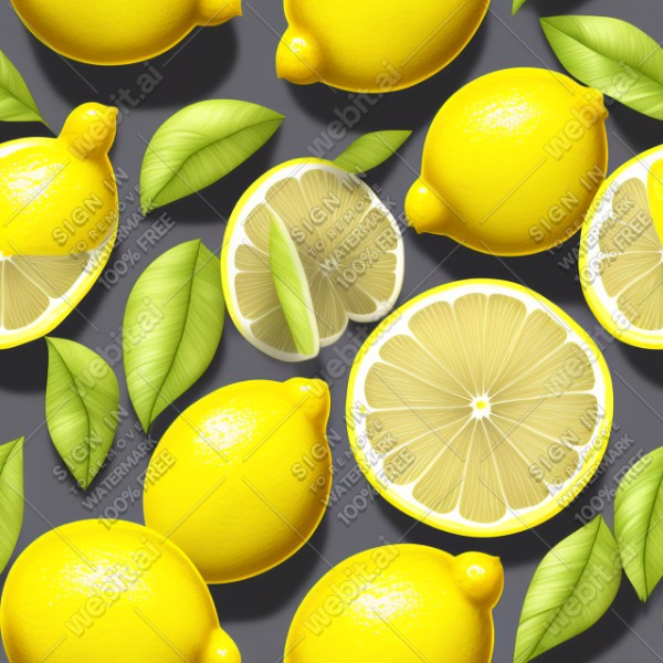 Lemon illustration texture, trending on artstation, base color, albedo, detailed, 4k