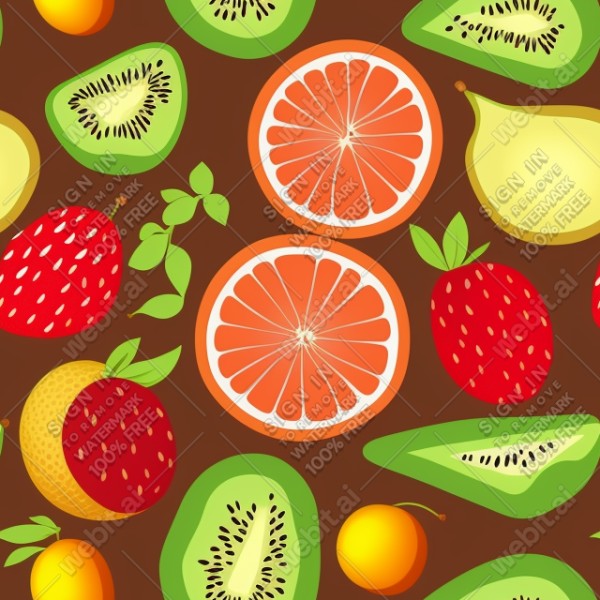 Fruit illustration flat texture, trending on artstation, base color, albedo, detailed, 4k