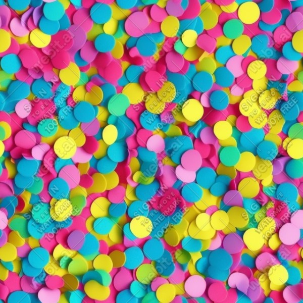 Confetti illustration flat texture, trending on artstation, base color, albedo, detailed, 4k