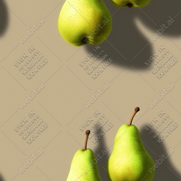 Pear illustration wall texture, trending on artstation, base color, albedo, detailed, 4k