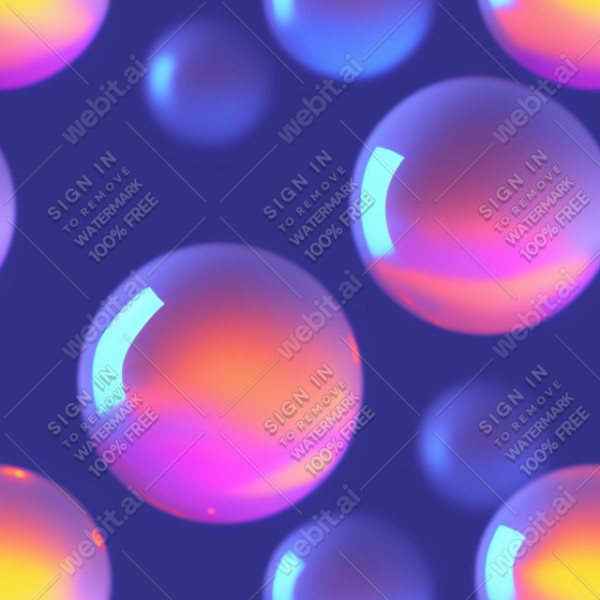 Lava lamp glow gradient floating glass balls on a dark background, trending on artstation, base color, albedo, detailed, 4k