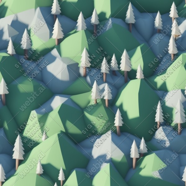 Forest aesthetic low poly texture, trending on artstation, base color, albedo, detailed, 4k
