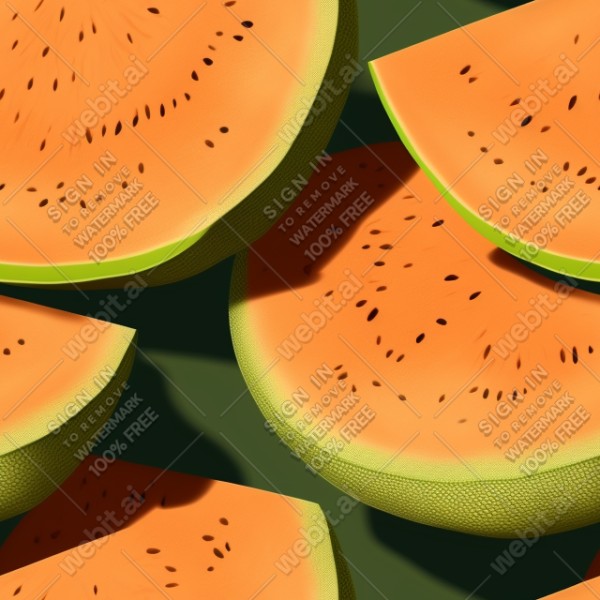 Cantaloupe illustration texture, trending on artstation, base color, albedo, detailed, 4k