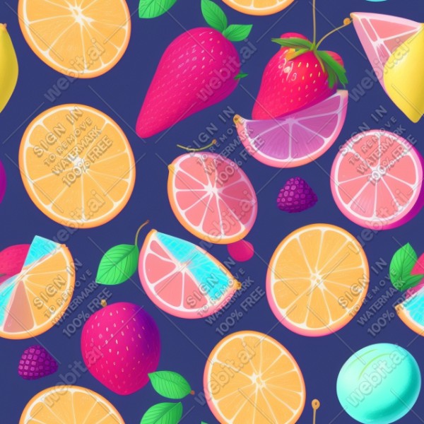 Pastel fruits flat illustration, trending on artstation, base color, albedo, detailed, 4k