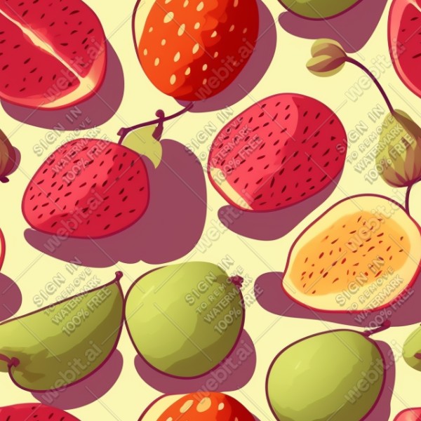 Fruit flat illustration, trending on artstation, base color, albedo, detailed, 4k
