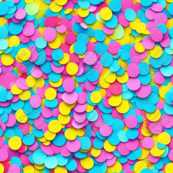 Confetti illustration flat texture, trending on artstation, base color, albedo, detailed, 4k
