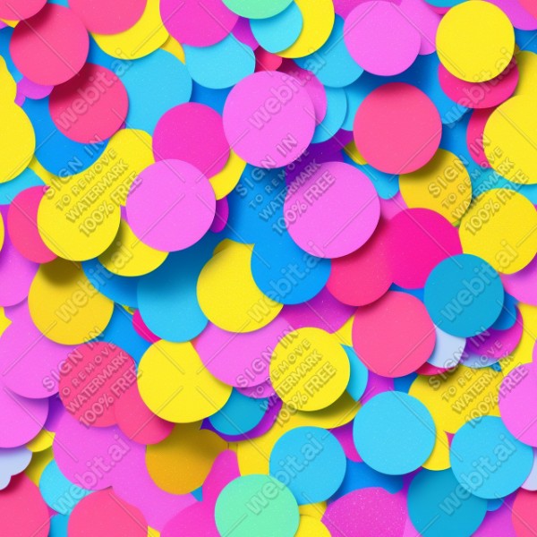 Confetti illustration flat texture, trending on artstation, base color, albedo, detailed, 4k