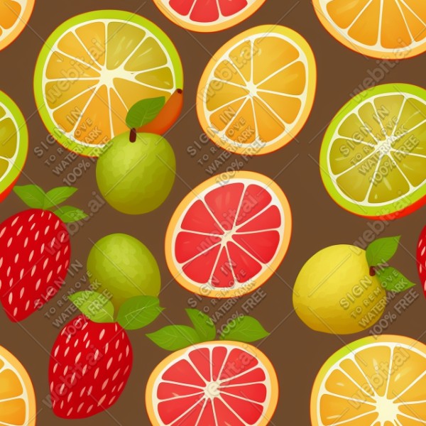 Fruit illustration flat texture, trending on artstation, base color, albedo, detailed, 4k