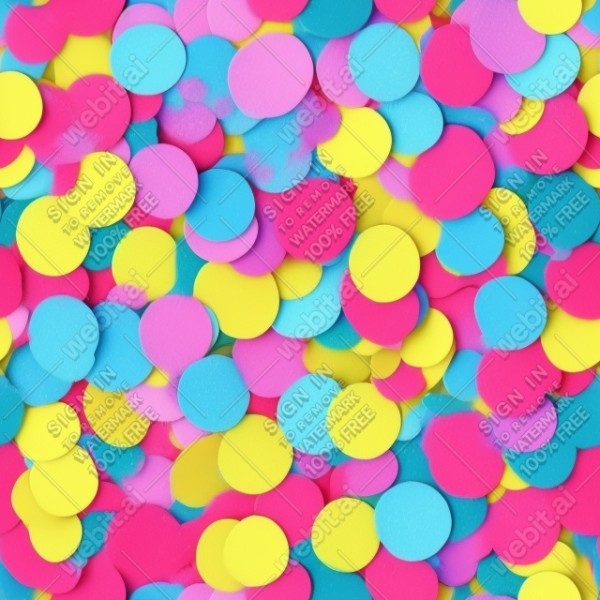 Confetti illustration flat texture, trending on artstation, base color, albedo, detailed, 4k