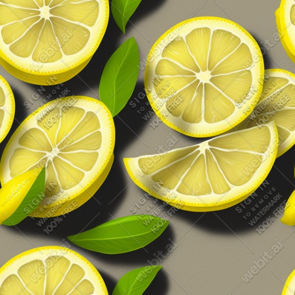 Lemon illustration texture, trending on artstation, base color, albedo, detailed, 4k
