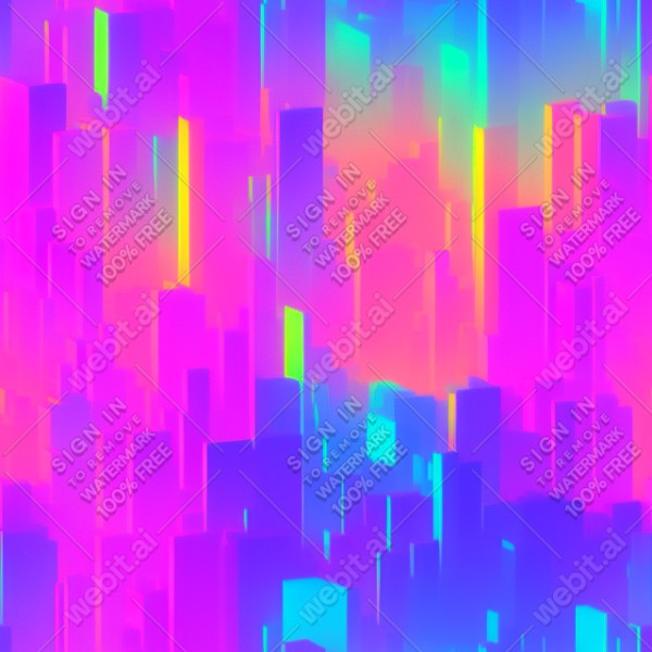 Aesthetic vaporwave psychedelic rainbow night city texture, trending on artstation, base color, albedo, detailed, 4k