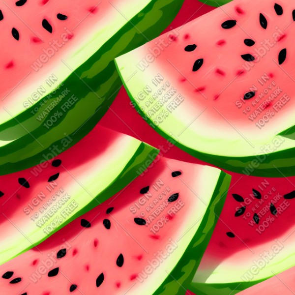 Watermelon illustration texture, trending on artstation, base color, albedo, detailed, 4k