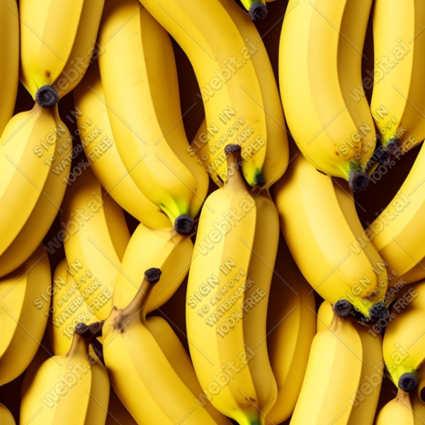 Banana illustration wall texture, trending on artstation, base color, albedo, detailed, 4k