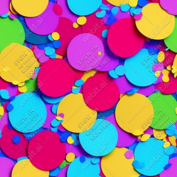 Confetti illustration flat texture, trending on artstation, base color, albedo, detailed, 4k