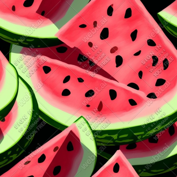 Watermelon illustration texture, trending on artstation, base color, albedo, detailed, 4k