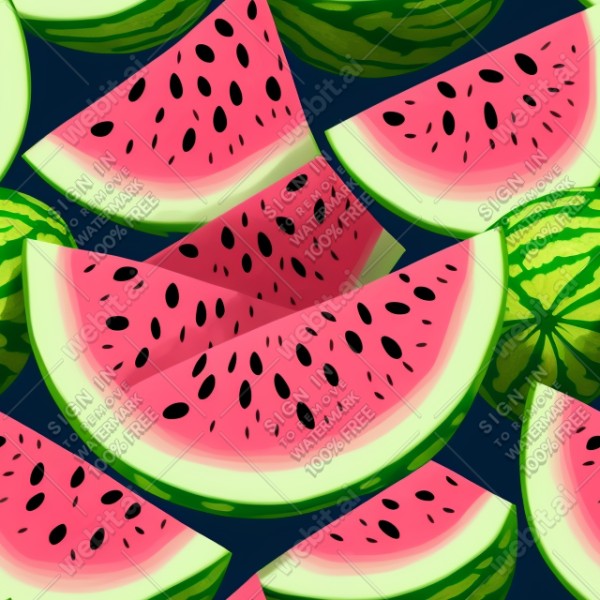 Watermelon illustration texture, trending on artstation, base color, albedo, detailed, 4k