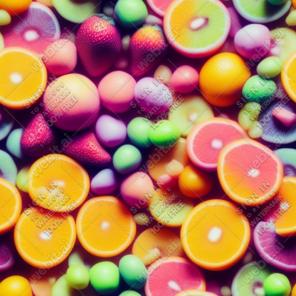 Pastel fruits, trending on artstation, base color, albedo, detailed, 4k