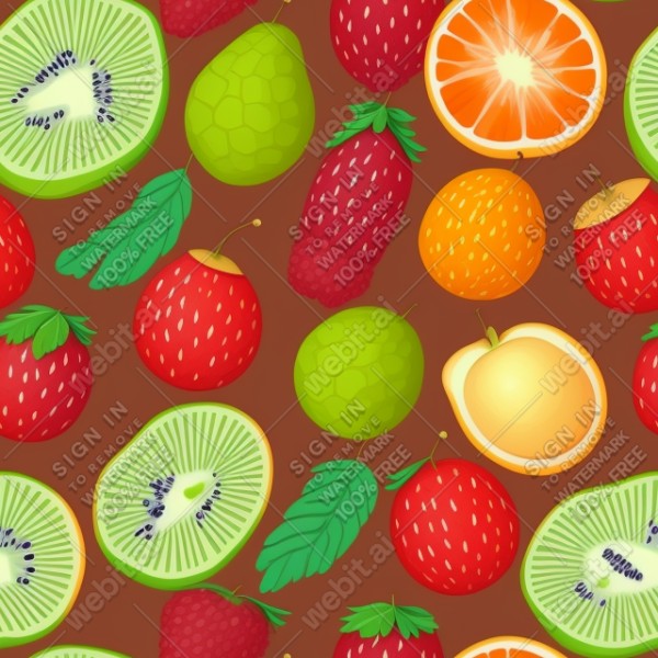Fruit illustration flat texture, trending on artstation, base color, albedo, detailed, 4k