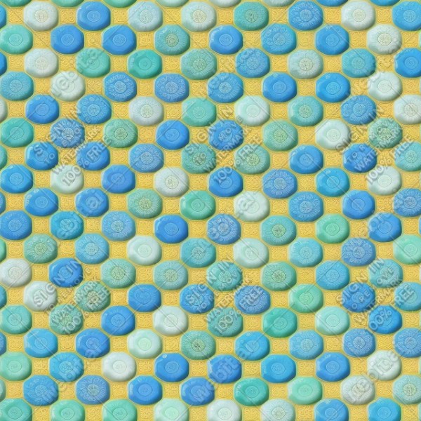 Majolica tiles texture, trending on artstation, base color, albedo, detailed, 4k