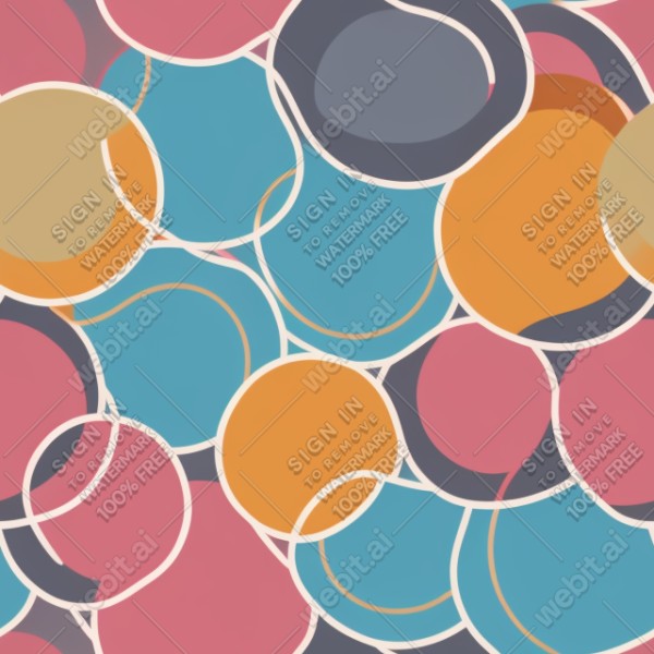 Penrose circles flat graphics texture, trending on artstation, base color, albedo, detailed, 4k