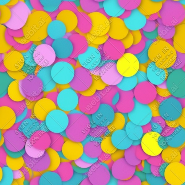Confetti illustration flat texture, trending on artstation, base color, albedo, detailed, 4k