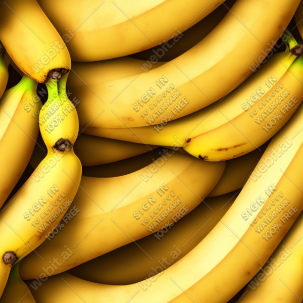 Banana illustration wall texture, trending on artstation, base color, albedo, detailed, 4k