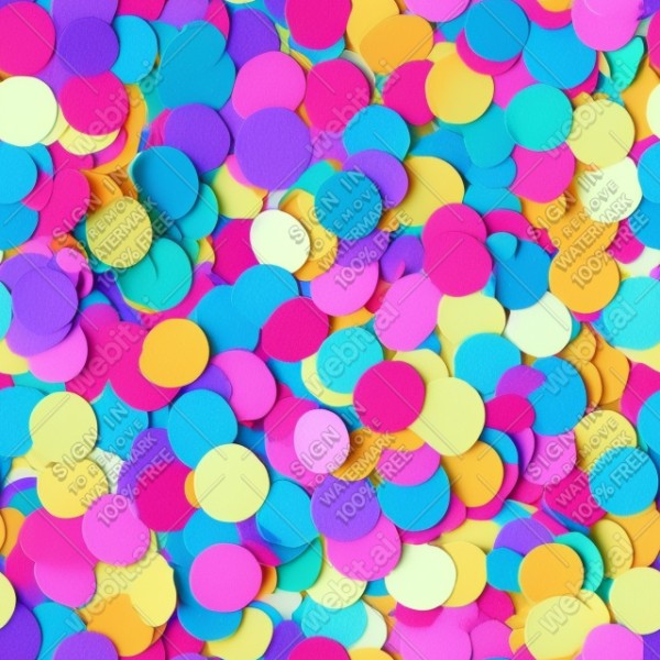 Confetti illustration flat texture, trending on artstation, base color, albedo, detailed, 4k