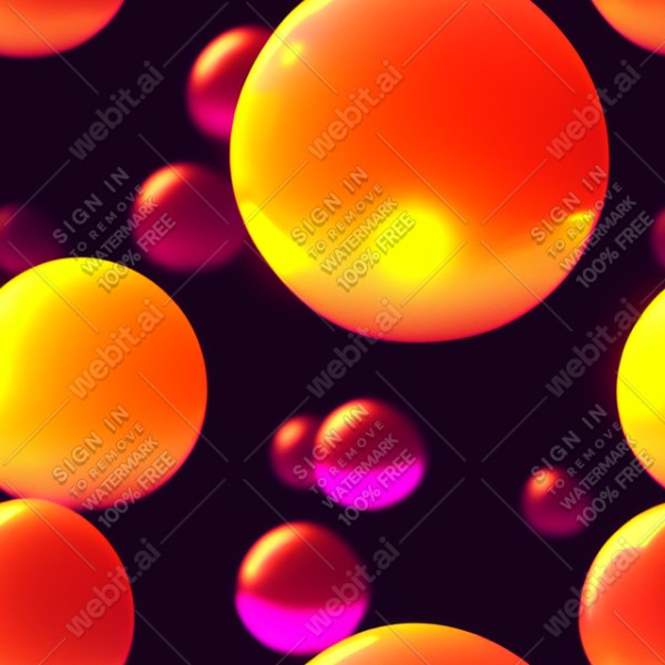 Lava lamp glow gradient floating glass balls on a dark background, trending on artstation, base color, albedo, detailed, 4k