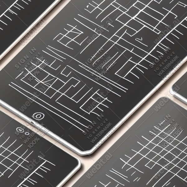 Tablet tech illustration graphic design vector, trending on artstation, base color, albedo, detailed, 4k
