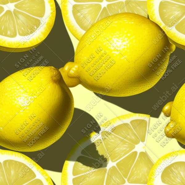 Lemon illustration texture, trending on artstation, base color, albedo, detailed, 4k