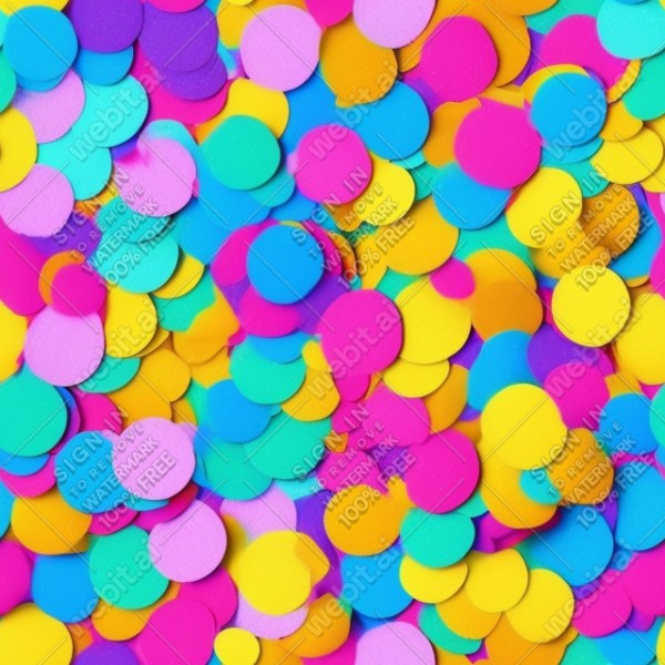 Confetti illustration flat texture, trending on artstation, base color, albedo, detailed, 4k