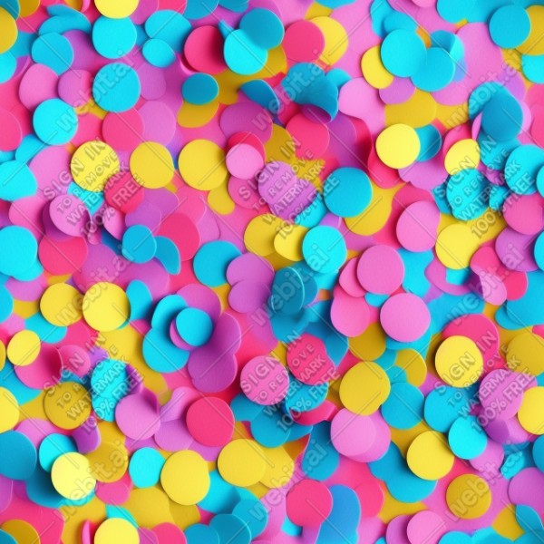 Confetti illustration flat texture, trending on artstation, base color, albedo, detailed, 4k