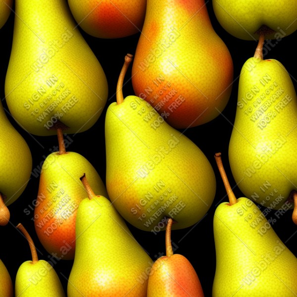 Pear illustration wall texture, trending on artstation, base color, albedo, detailed, 4k
