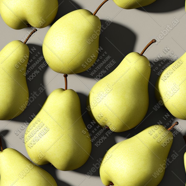 Pear illustration wall texture, trending on artstation, base color, albedo, detailed, 4k