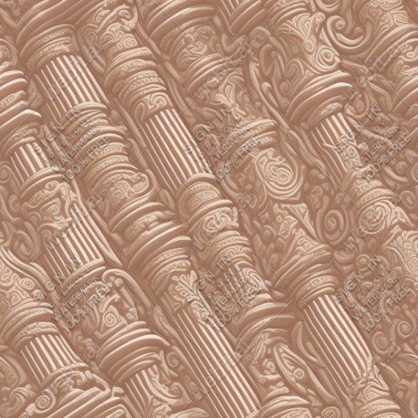 Ornate temple wall flat texture, trending on artstation, base color, albedo, detailed, 4k