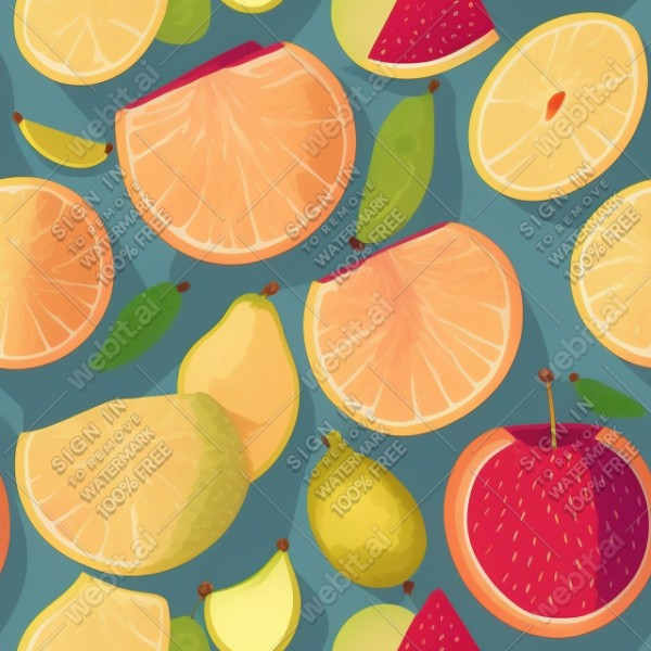 Fruits illustration flat texture, trending on artstation, base color, albedo, detailed, 4k