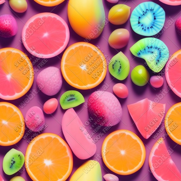 Pastel fruits, trending on artstation, base color, albedo, detailed, 4k