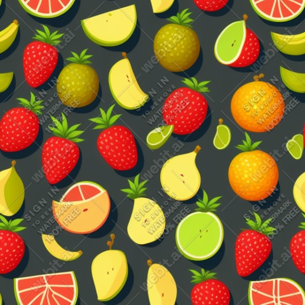 Fruit illustration flat texture, trending on artstation, base color, albedo, detailed, 4k