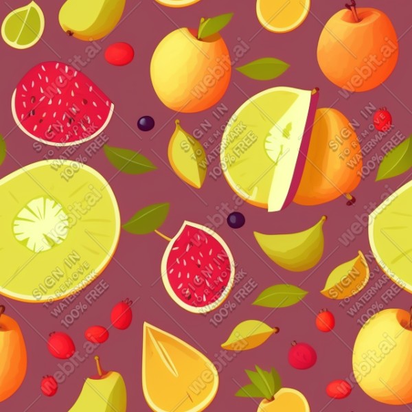 Fruit flat illustration, trending on artstation, base color, albedo, detailed, 4k