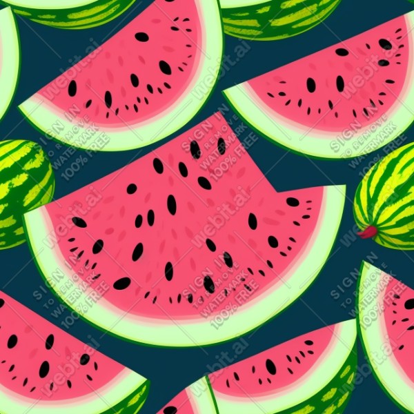 Watermelon illustration texture, trending on artstation, base color, albedo, detailed, 4k