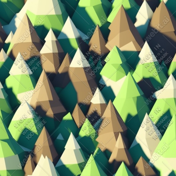 Aesthetic forest low poly texture, trending on artstation, base color, albedo, detailed, 4k