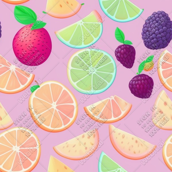 Pastel fruits flat illustration, trending on artstation, base color, albedo, detailed, 4k
