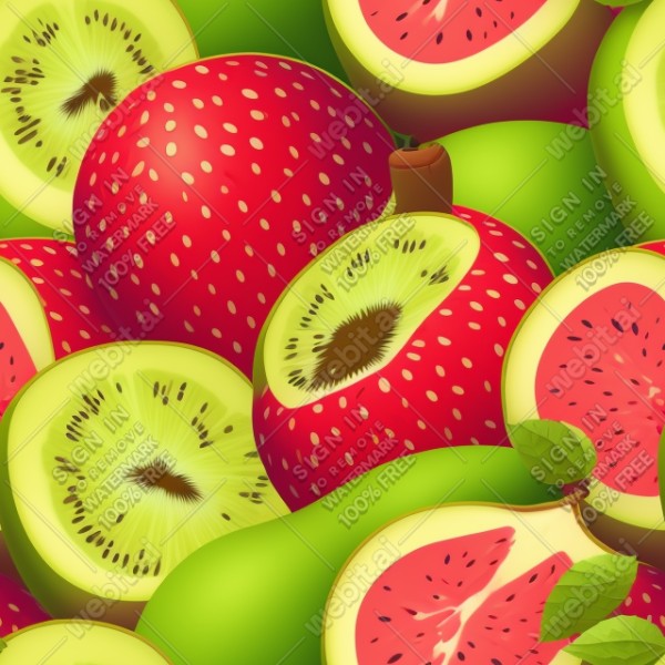 Fruit illustration flat texture, trending on artstation, base color, albedo, detailed, 4k