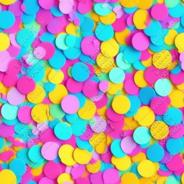 Confetti illustration flat texture, trending on artstation, base color, albedo, detailed, 4k