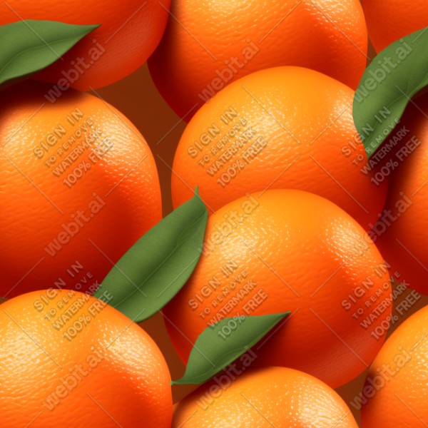 Orange fruit illustration wall texture, trending on artstation, base color, albedo, detailed, 4k
