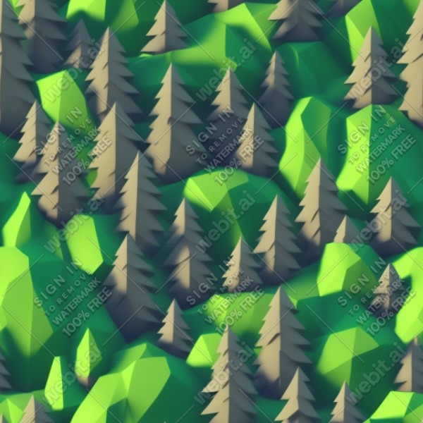 Forest aesthetic low poly texture, trending on artstation, base color, albedo, detailed, 4k