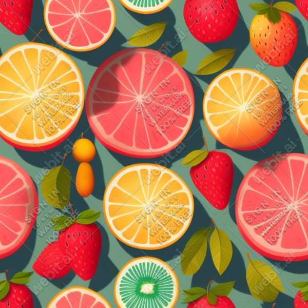 Fruit illustration flat texture, trending on artstation, base color, albedo, detailed, 4k